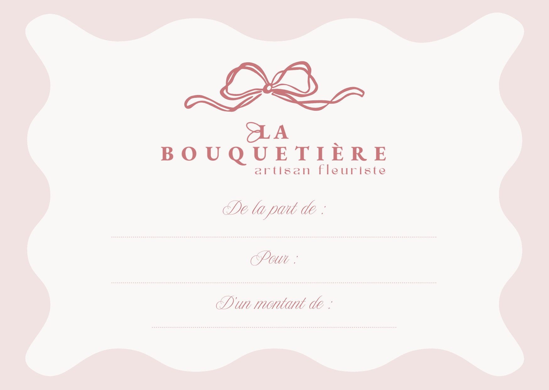 Carte-cadeau La Bouquetière studio