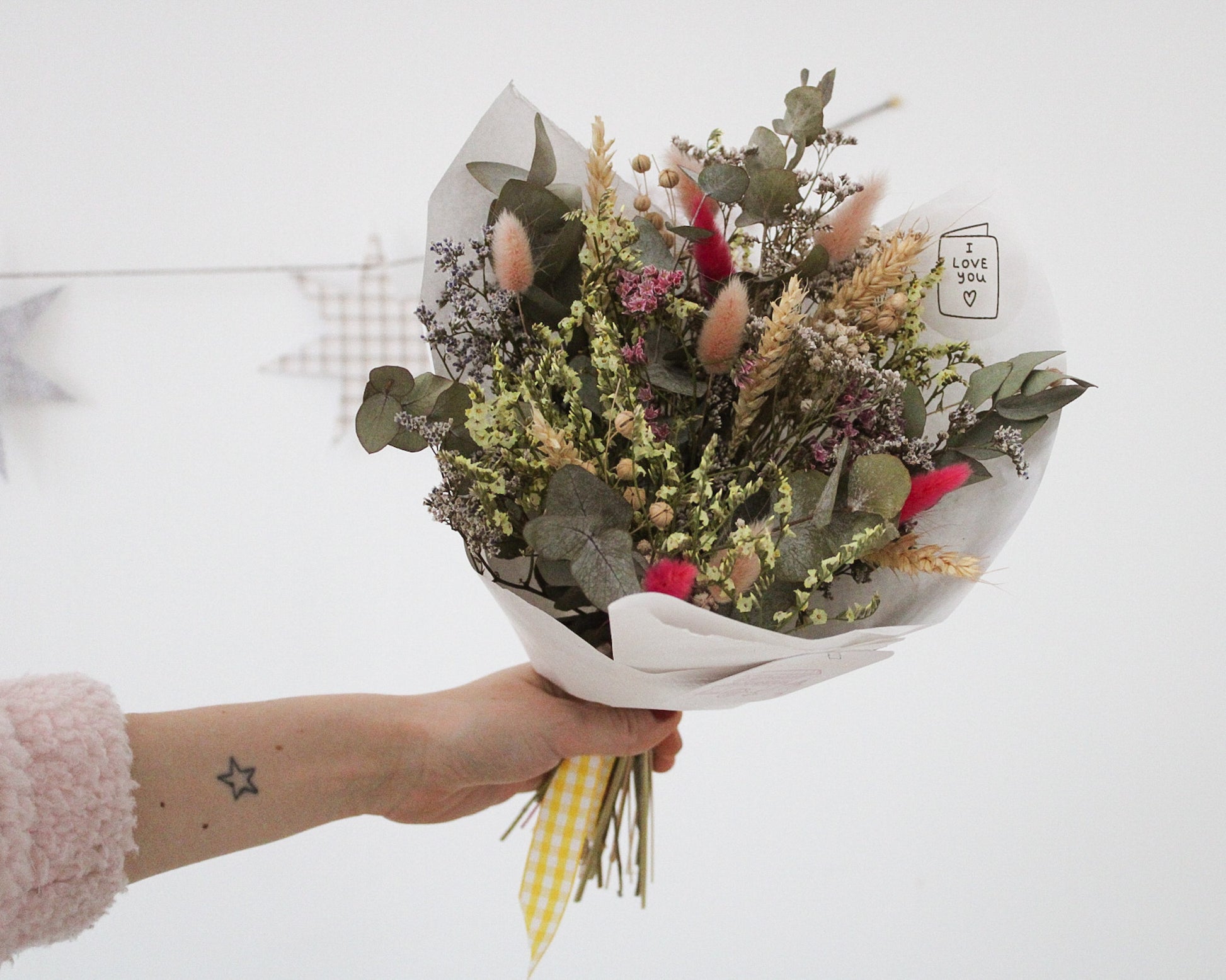 Bouquet de fleurs séchées - Romance