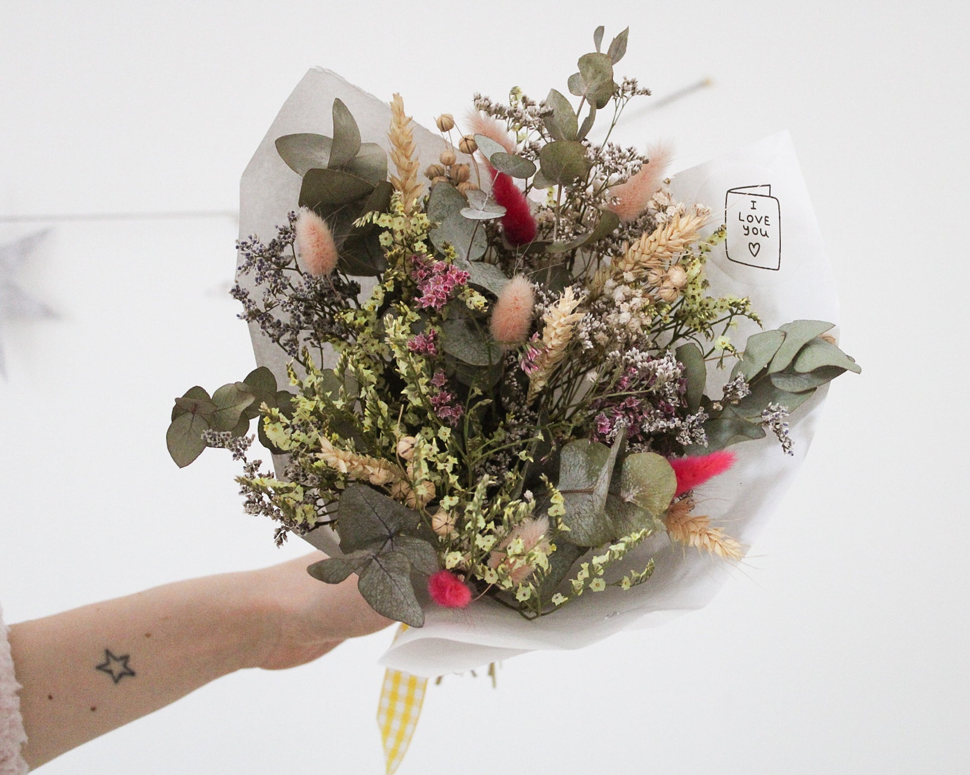 Bouquet de fleurs séchées - Romance