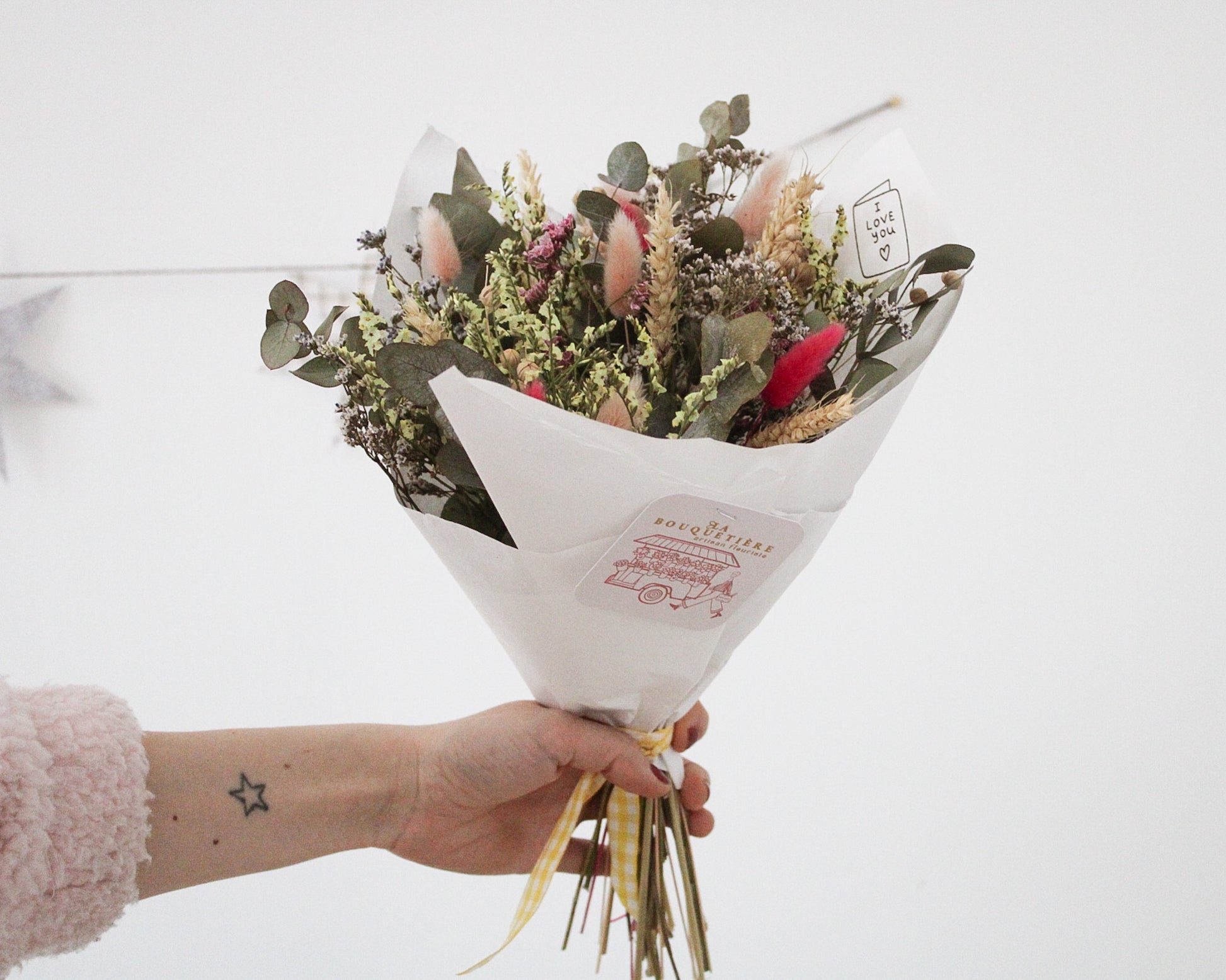 Bouquet de fleurs séchées - Romance