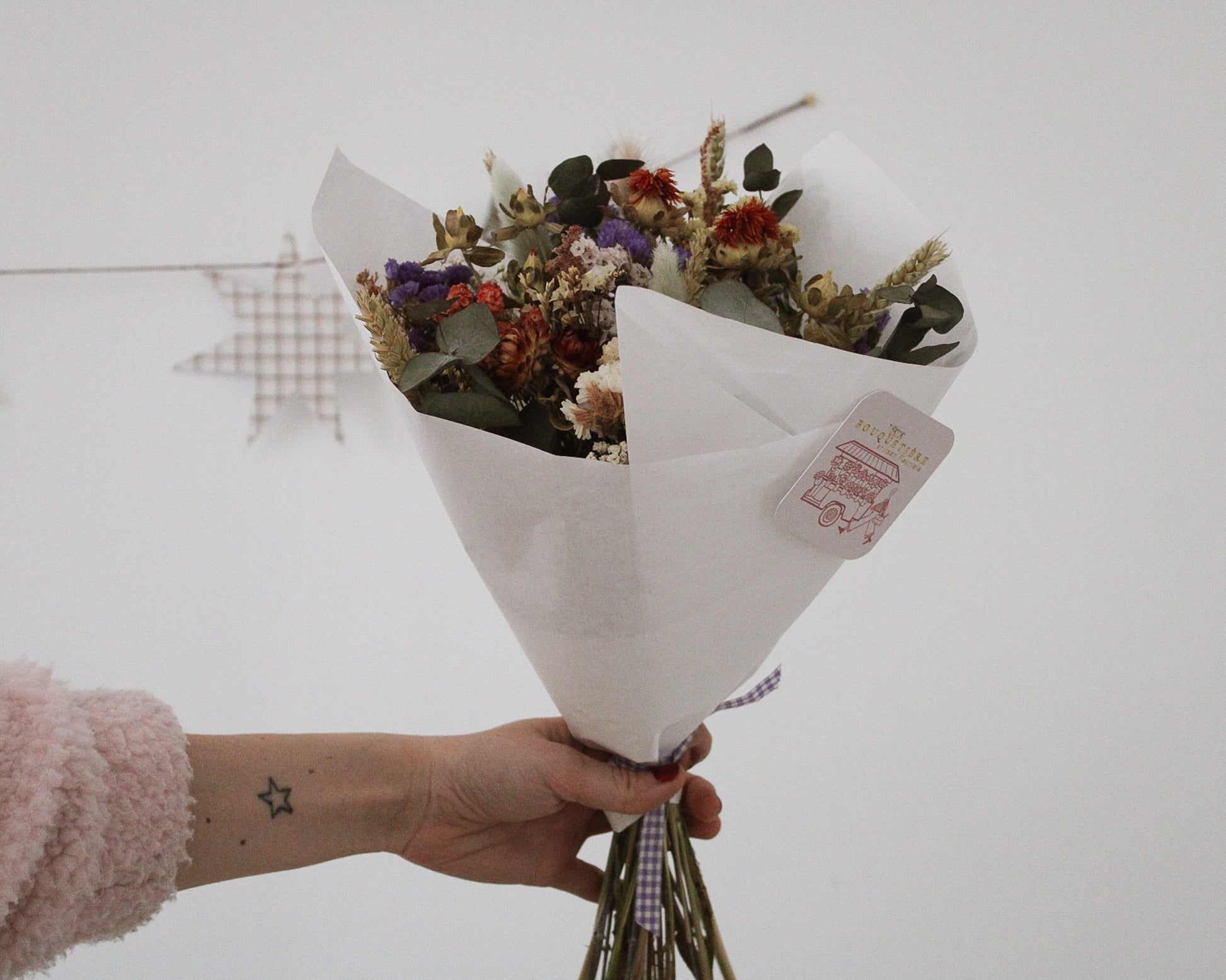 Bouquet de fleurs séchées - Je t'aime