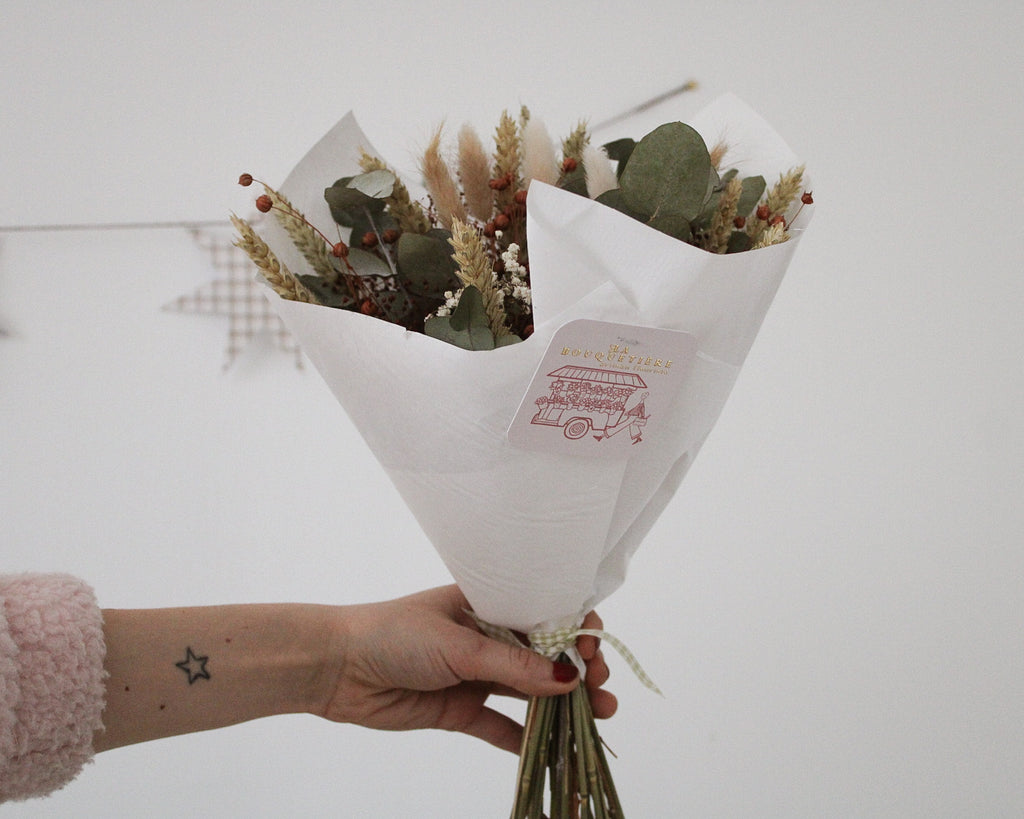 Bouquet de fleurs séchées - Amour