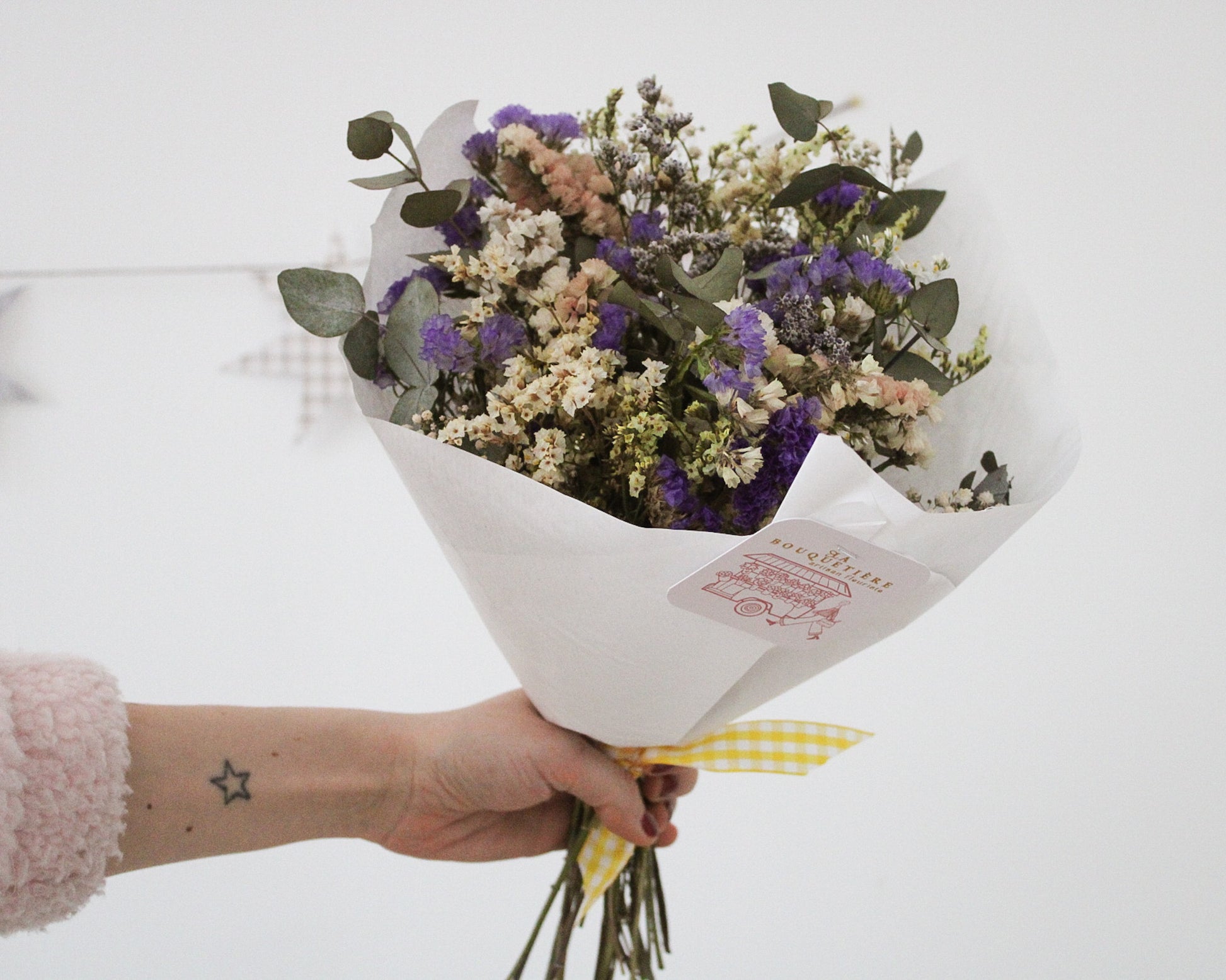 Bouquet de fleurs séchées - Passionnément